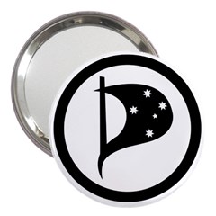 Logo Of Pirate Party Australia 3  Handbag Mirrors by abbeyz71