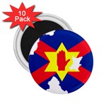 Ulster Nationalists Flag Map of Northern Ireland 2.25  Magnets (10 pack)  Front