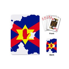 Ulster Nationalists Flag Map Of Northern Ireland Playing Cards (mini) by abbeyz71