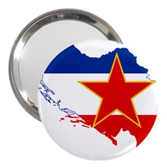 Flag Map Of Socialist Federal Republic Of Yugoslavia 3  Handbag Mirrors by abbeyz71