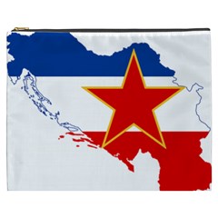 Flag Map Of Socialist Federal Republic Of Yugoslavia Cosmetic Bag (xxxl) by abbeyz71