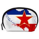 Flag Map of Socialist Federal Republic of Yugoslavia Accessory Pouch (Large) Front