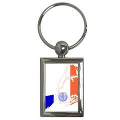 Flag Map Of New York City Key Chains (rectangle)  by abbeyz71