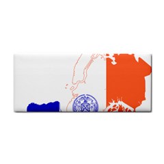 Flag Map Of New York City Hand Towel by abbeyz71