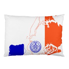 Flag Map Of New York City Pillow Case by abbeyz71