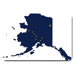 Flag Map Of Alaska Large Doormat  by abbeyz71