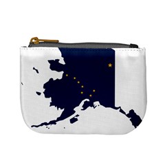 Flag Map of Alaska Mini Coin Purse