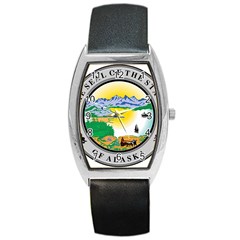 State Seal Of Alaska  Barrel Style Metal Watch by abbeyz71