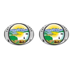 State Seal Of Alaska  Cufflinks (oval) by abbeyz71