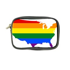 Usa Lgbt Flag Map Coin Purse by abbeyz71