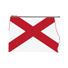 Flag Map Of Alabama Cosmetic Bag (large) by abbeyz71