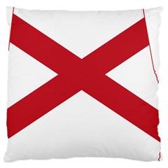 Flag Map Of Alabama Large Cushion Case (one Side) by abbeyz71