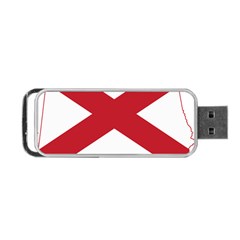 Flag Map Of Alabama Portable Usb Flash (one Side) by abbeyz71