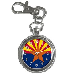 Flag Map Of Arizona Key Chain Watches by abbeyz71