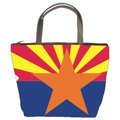 Flag Map Of Arizona Bucket Bag by abbeyz71