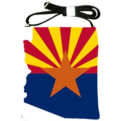 Flag Map Of Arizona Shoulder Sling Bag by abbeyz71