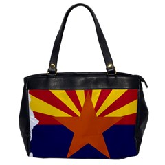 Flag Map Of Arizona Oversize Office Handbag by abbeyz71