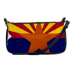 Flag Map Of Arizona Shoulder Clutch Bag by abbeyz71