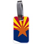 Flag Map of Arizona Luggage Tags (Two Sides) Back