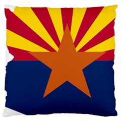 Flag Map Of Arizona Large Cushion Case (two Sides) by abbeyz71