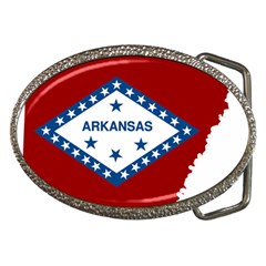 Flag Map Of Arkansas Belt Buckles by abbeyz71