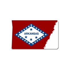 Flag Map Of Arkansas Magnet (name Card) by abbeyz71