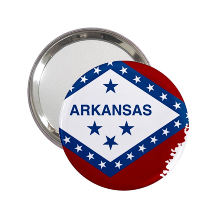 Flag Map of Arkansas 2.25  Handbag Mirrors