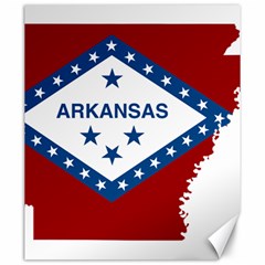 Flag Map Of Arkansas Canvas 20  X 24  by abbeyz71