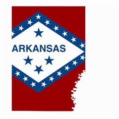 Flag Map Of Arkansas Large Garden Flag (two Sides) by abbeyz71