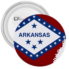 Flag Map Of Arkansas 3  Buttons by abbeyz71