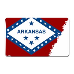 Flag Map Of Arkansas Magnet (rectangular) by abbeyz71