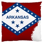 Flag Map Of Arkansas Large Cushion Case (One Side) Front