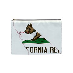 California Flag Map Cosmetic Bag (medium) by abbeyz71