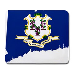 Flag Map Of Connecticut Large Mousepads by abbeyz71