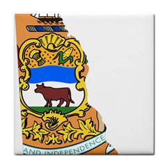 Flag Map Of Delaware Tile Coasters by abbeyz71