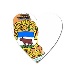 Flag Map Of Delaware Heart Magnet by abbeyz71