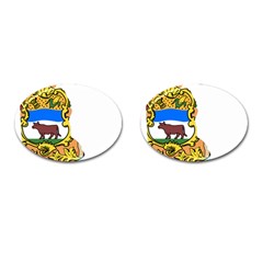 Flag Map Of Delaware Cufflinks (oval) by abbeyz71