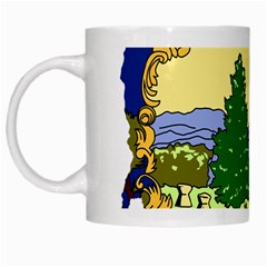 Flag Map Of Vermont White Mugs by abbeyz71