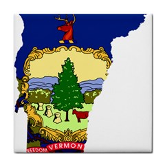 Flag Map Of Vermont Face Towel by abbeyz71