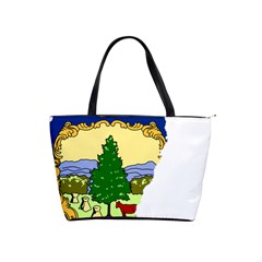 Flag Map Of Vermont Classic Shoulder Handbag by abbeyz71