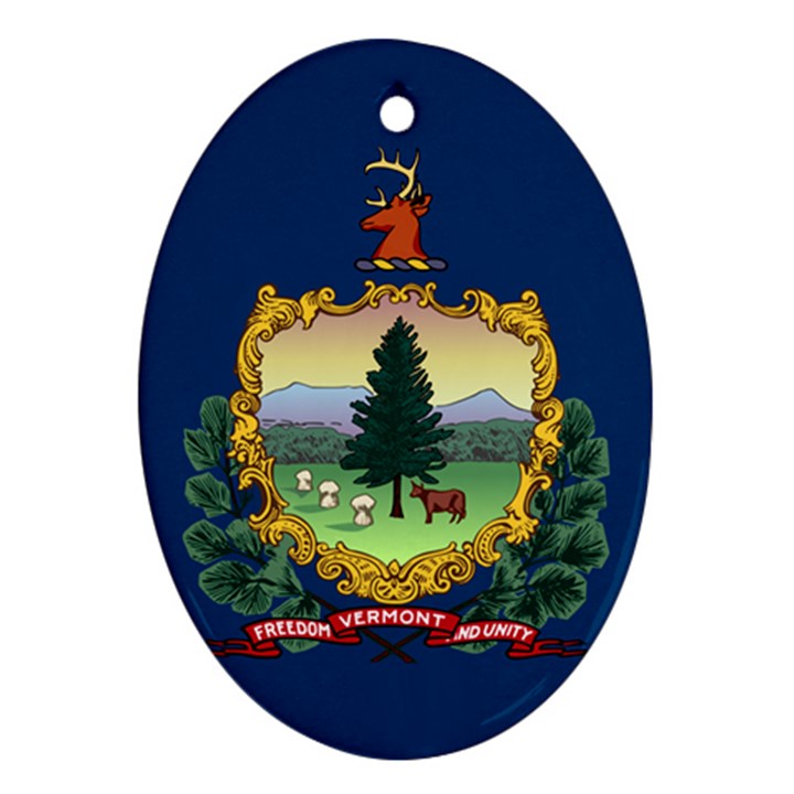 Flag of Vermont Ornament (Oval)