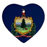 Flag of Vermont Ornament (Heart) Front