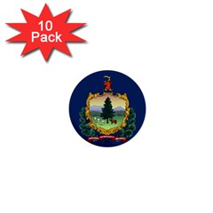 Flag Of Vermont 1  Mini Buttons (10 Pack)  by abbeyz71