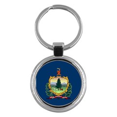 Flag Of Vermont Key Chains (round)  by abbeyz71