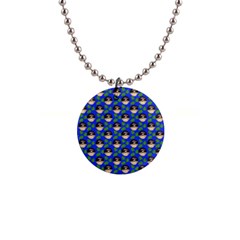 Frida Blue Button Necklaces