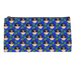 Frida Blue Pencil Cases