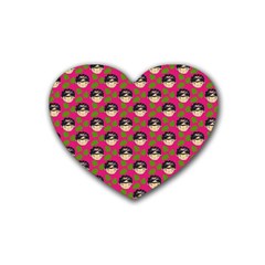 Frida Pink Heart Coaster (4 Pack)  by snowwhitegirl