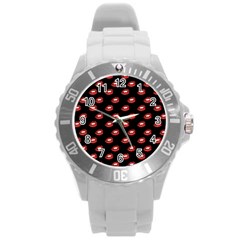 Mouthy Round Plastic Sport Watch (l)