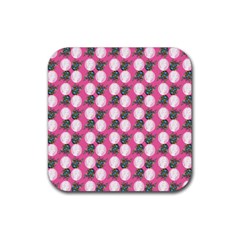 Pink Bride Rubber Coaster (square)  by snowwhitegirl