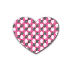 Pink Bride Heart Coaster (4 Pack)  by snowwhitegirl